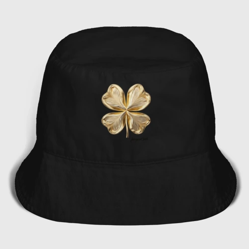 Мужская панама хлопок Золотой лист клевера for good luck 