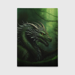 Обложка для автодокументов Зеленый  дракон символ 2024