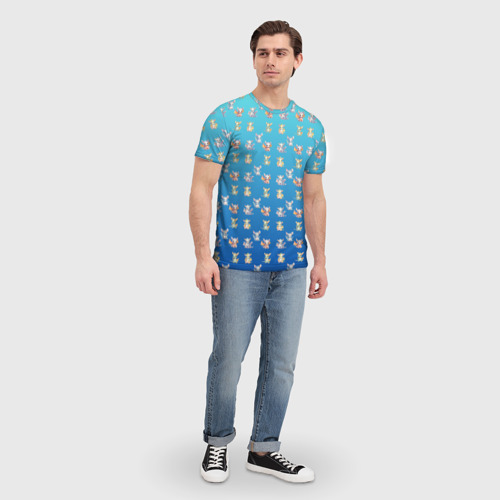 Мужская футболка 3D с принтом Самый милый дракон, вид сбоку #3
