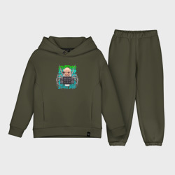 Детский костюм хлопок Oversize Скибиди Туалет учёный 
