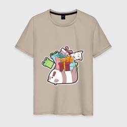 Мужская футболка хлопок Панда и котик
