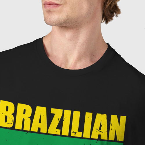 Мужская футболка хлопок с принтом Brazilian jiu-jitsu, фото #4