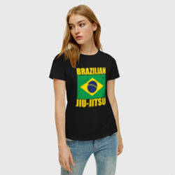 Женская футболка хлопок Brazilian jiu-jitsu - фото 2