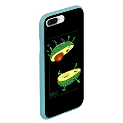 Чехол для iPhone 7Plus/8 Plus матовый Две половинки авокадо  - фото 2