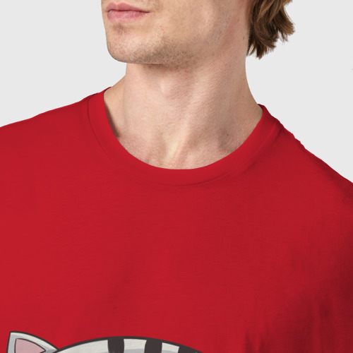 Мужская футболка хлопок BudtoKot крутой, цвет красный - фото 6