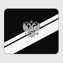 Прямоугольный коврик для мышки Россия спорт полосы герб