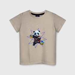 Кунг-фу новогодними шарами – Детская футболка хлопок с принтом купить со скидкой в -20%