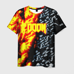 Doom огненное лого – Мужская футболка 3D с принтом купить со скидкой в -26%