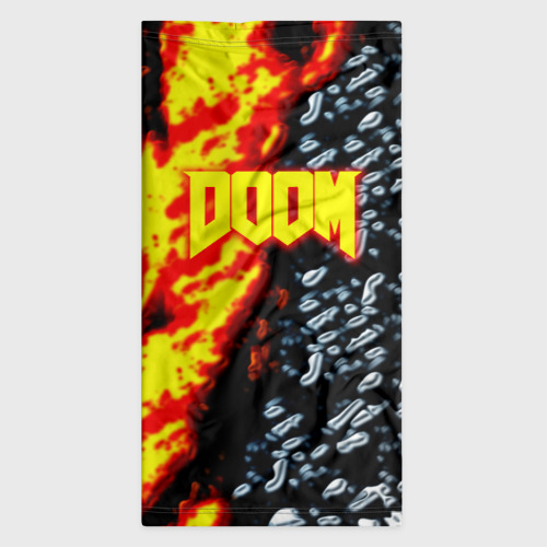 Бандана-труба 3D Doom огненное лого, цвет 3D печать - фото 7