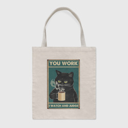 Шоппер BioNature Суровый кот начальник