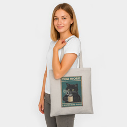 Шоппер BioNature Суровый кот начальник - фото 2