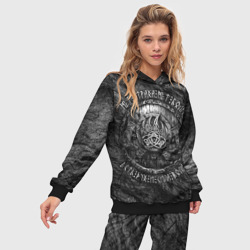 Женский костюм с толстовкой 3D Щит и боевые топоры - нет страха и боли - фото 2