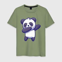 Мужская футболка хлопок Dabbing panda