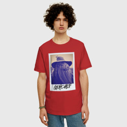Мужская футболка хлопок Oversize Альф волшебник - фото 2