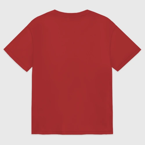 Мужская футболка хлопок Oversize с принтом Альф волшебник, вид сзади #1