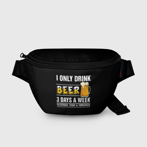 Поясная сумка 3D I only drink beer 3 days a week 