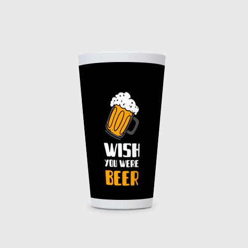 Кружка Латте Wish you were beer  - фото 2