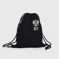 Рюкзак-мешок 3D Республика Коми -  синие крапинки