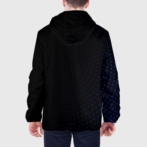 Мужская куртка 3D Республика Коми -  синие крапинки, цвет 3D печать - фото 5