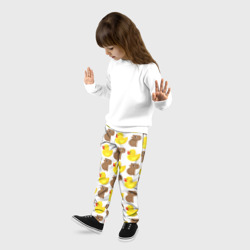 Детские брюки 3D Капибара с  желтой уткой - фото 2