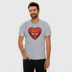 Мужская футболка хлопок Slim Devil heart - фото 2