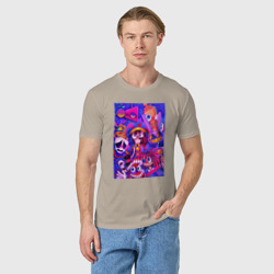 Мужская футболка хлопок Удивительный цифровой цирк art - фото 2