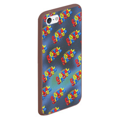 Чехол для iPhone 5/5S матовый The amazing digital circus pattern - фото 2