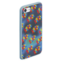 Чехол для iPhone 5/5S матовый The amazing digital circus pattern - фото 2