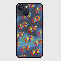 Чехол для iPhone 13 mini The amazing digital circus pattern