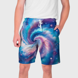 Мужские шорты 3D Галактический тай-дай