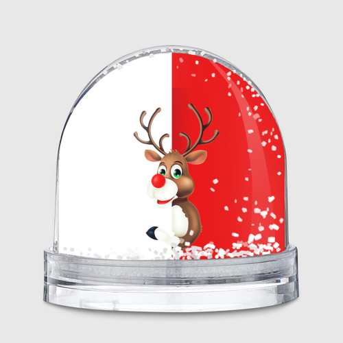 Игрушка Снежный шар Christmas deer art