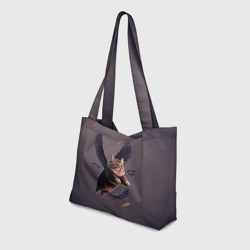 Пляжная сумка 3D Летающий котик ангел - фото 2