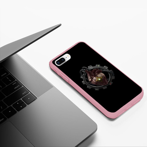 Чехол для iPhone 7Plus/8 Plus матовый с принтом Сердце механикус стимпанк, фото #5
