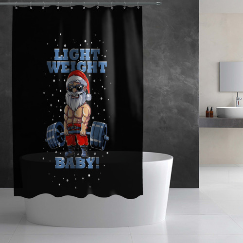 Штора 3D для ванной Santa Claus - light weight baby - фото 3