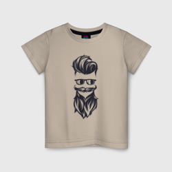 Детская футболка хлопок Модный бородач