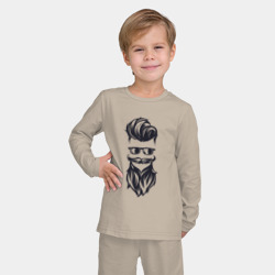 Детская пижама с лонгсливом хлопок Модный бородач - фото 2