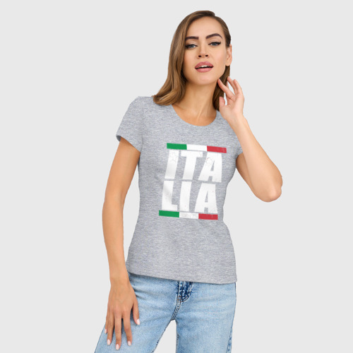 Женская футболка хлопок Slim Italia - фото 3