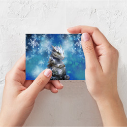 Поздравительная открытка Зимний дракон - фото 2