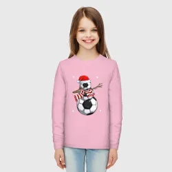Детский лонгслив хлопок Soccer snowman - фото 2
