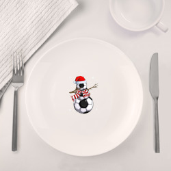 Набор: тарелка + кружка Soccer snowman - фото 2
