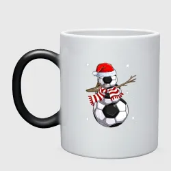 Кружка хамелеон Soccer snowman