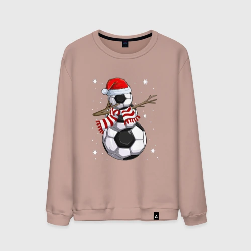 Мужской свитшот хлопок Soccer snowman