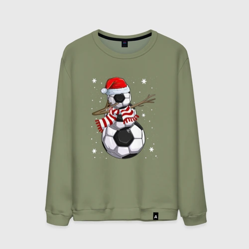 Мужской свитшот хлопок Soccer snowman