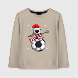 Детский лонгслив хлопок Soccer snowman