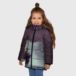 Зимняя куртка для девочек 3D Льдистый стимпанк - фото 2