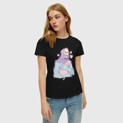 Женская футболка хлопок Скелетор с котом - фото 2
