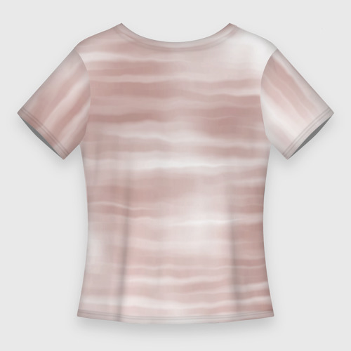 Женская футболка 3D Slim Погладь кота, цвет 3D печать - фото 2
