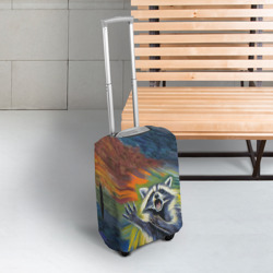 Чехол для чемодана 3D Крик енота - фото 2