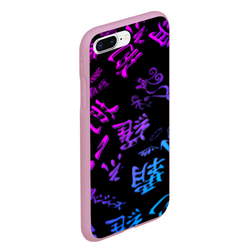 Чехол для iPhone 7Plus/8 Plus матовый с принтом Tokyos Revenge neon logo, вид сбоку #3
