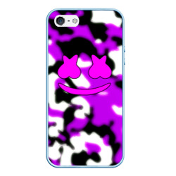 Чехол для iPhone 5/5S матовый Marshmello camo